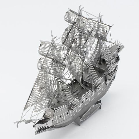 Mô hình kim loại lắp ráp 3D The Flying Dutchman (Tàu Người Hà Lan Bay) (Silver) - Piececool MP127