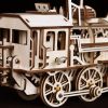 Mô hình gỗ lắp ráp 3D Steam Locomotive (Đầu Máy Xe Lửa Hơi Nước) (Wood Color) - Robotime LK701 - WP001