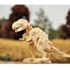 Mô hình gỗ lắp ráp 3D Robotic T-Rex (Khủng Long Bạo Chúa Gầm Gừ) (Wood Color) - Robotime D220 - WP036