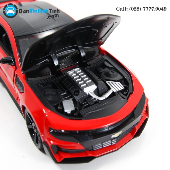 MÔ HÌNH CHELVOLET CAMARO ZL1 TRANSFORMERS BUMBLEBEE EDITION RED 1:24 DOUBLEHOUSES