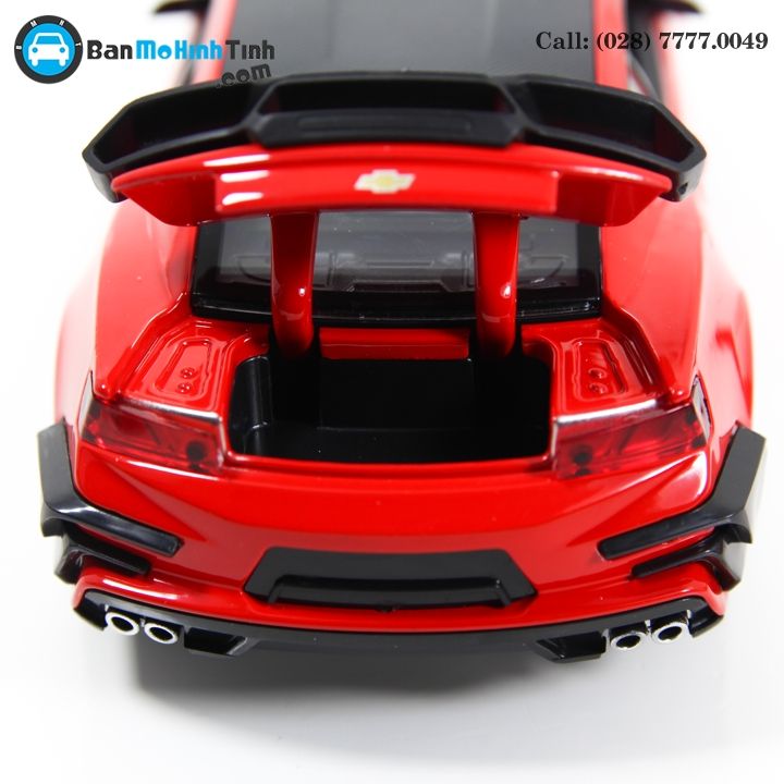 MÔ HÌNH CHELVOLET CAMARO ZL1 TRANSFORMERS BUMBLEBEE EDITION RED 1:24 DOUBLEHOUSES