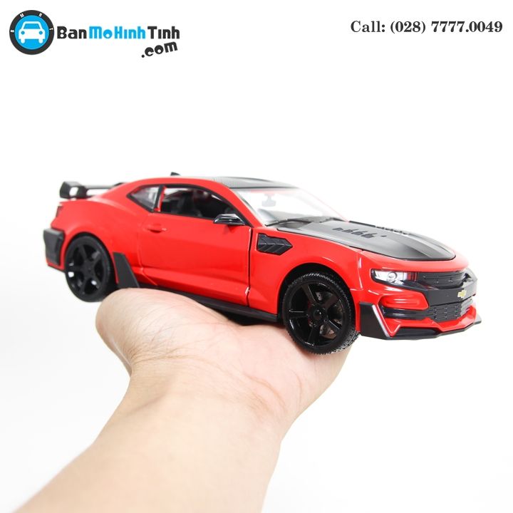 MÔ HÌNH CHELVOLET CAMARO ZL1 TRANSFORMERS BUMBLEBEE EDITION RED 1:24 DOUBLEHOUSES
