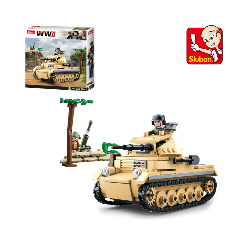 Bộ đồ chơi mô hình lắp ráp Xe tăng thiết giáp Panzer Tank Sluban
