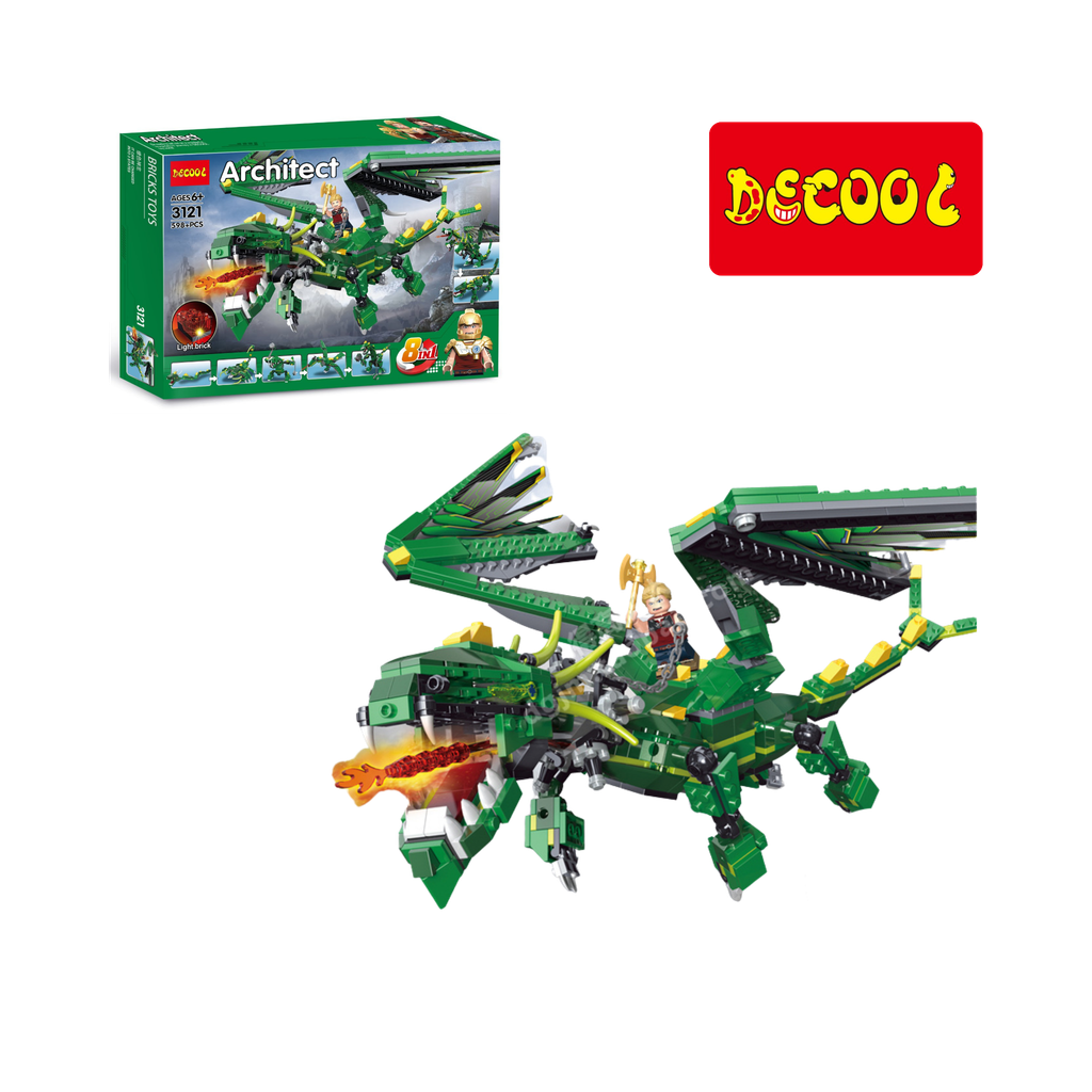 Bộ mô hình rồng lego lắp ráp Decool