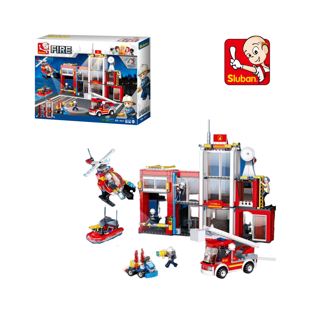 Bộ xếp hình lego cứu hoả Sluban