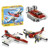 Bộ xếp hình lego máy bay chiến đấu, thuyền 3in1 Decool