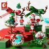 Bộ xếp hình Non Lego quả châu trang trí noel Sembo