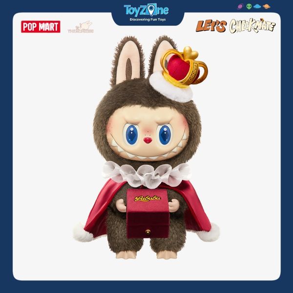 100％ 正規品 LABUBU CHECKMATE 37cm NEW POP MART THE MONSTERS Let's Checkmate Plush LABUBU KING H370mm