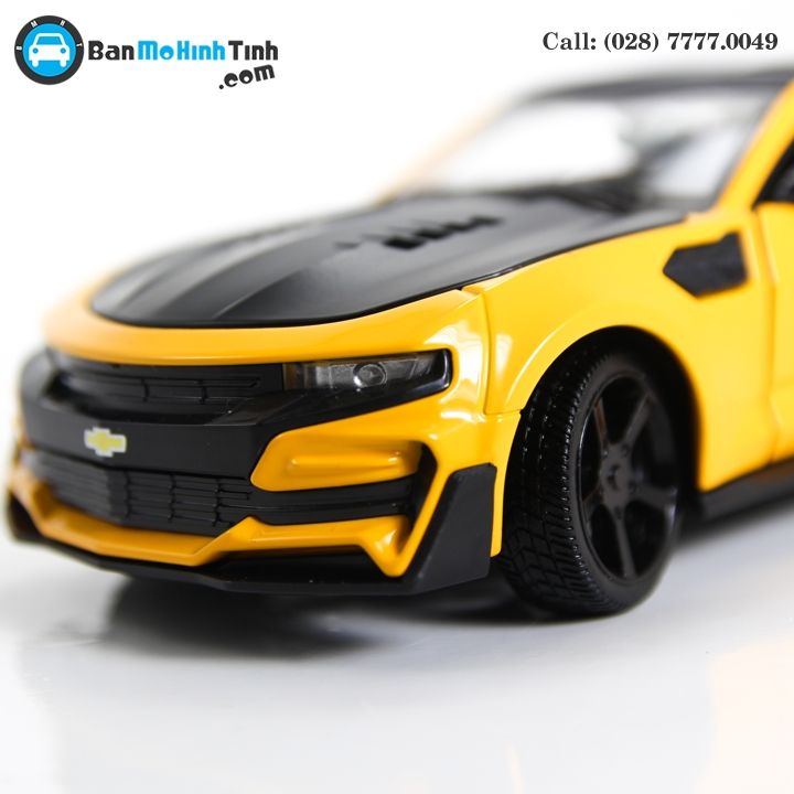 MÔ HÌNH CHELVOLET CAMARO ZL1 TRANSFORMERS BUMBLEBEE EDITION YELLOW 1:24 DOUBLEHOUSES