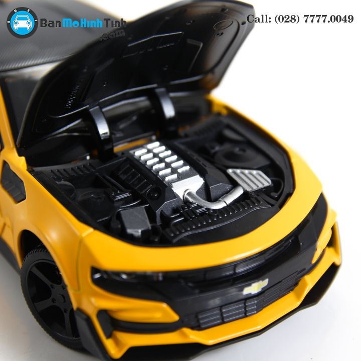 MÔ HÌNH CHELVOLET CAMARO ZL1 TRANSFORMERS BUMBLEBEE EDITION YELLOW 1:24 DOUBLEHOUSES