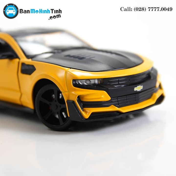MÔ HÌNH CHELVOLET CAMARO ZL1 TRANSFORMERS BUMBLEBEE EDITION YELLOW 1:24 DOUBLEHOUSES