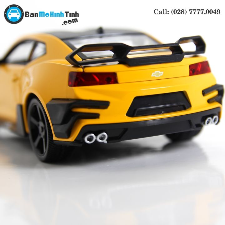MÔ HÌNH CHELVOLET CAMARO ZL1 TRANSFORMERS BUMBLEBEE EDITION YELLOW 1:24 DOUBLEHOUSES