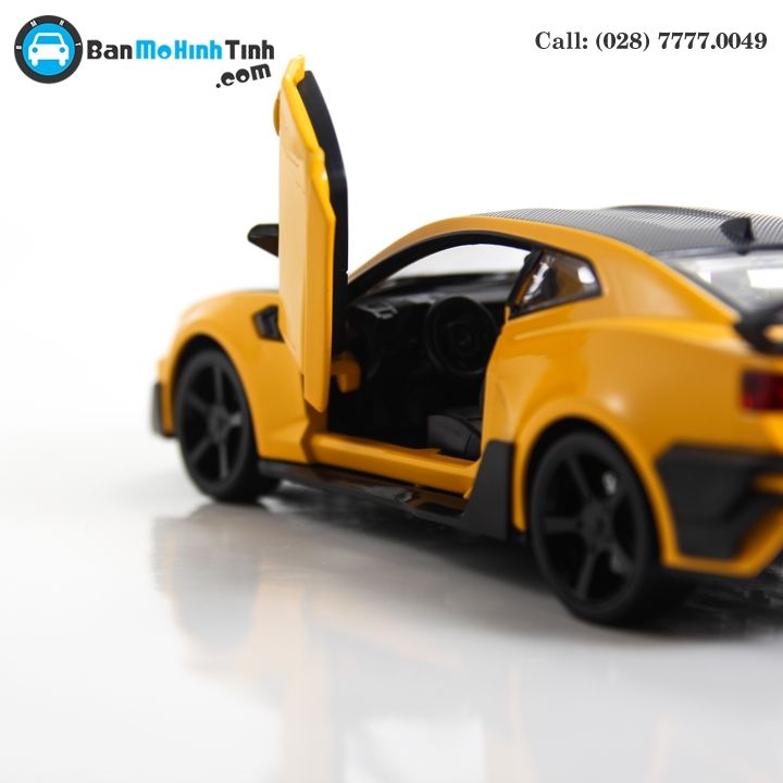 MÔ HÌNH CHELVOLET CAMARO ZL1 TRANSFORMERS BUMBLEBEE EDITION YELLOW 1:24 DOUBLEHOUSES