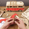 Mô hình gỗ lắp ráp 3D Camper Van (Xe Cắm trại) (Wood Color) - Robotime