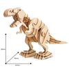 Mô hình gỗ lắp ráp 3D Robotic T-Rex (Khủng Long Bạo Chúa) (Wood Color) - Robotime D200 - WP035