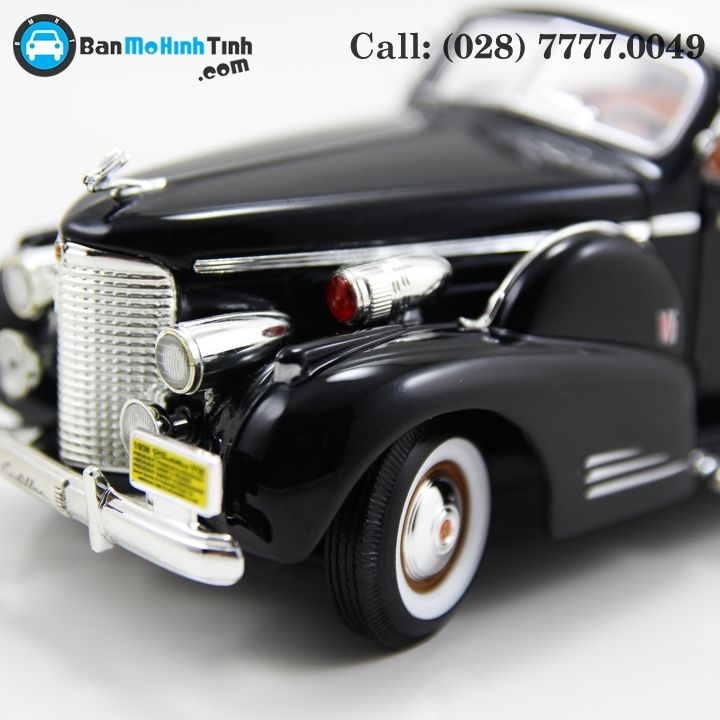 MÔ HÌNH 1938 CADILLAC V-16 PRESIDENTIAL LIMOUSE BLACK 1:24 YATMING- 24028