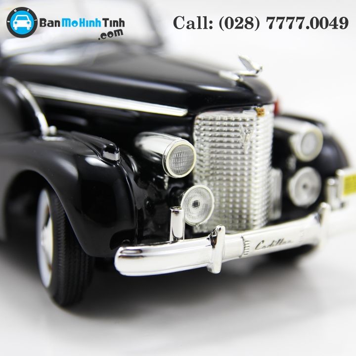 MÔ HÌNH 1938 CADILLAC V-16 PRESIDENTIAL LIMOUSE BLACK 1:24 YATMING- 24028