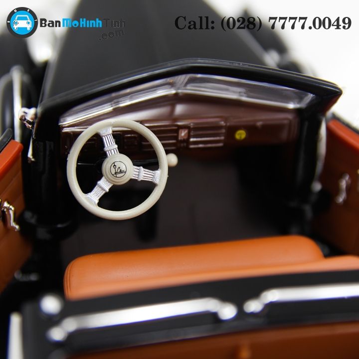 MÔ HÌNH 1938 CADILLAC V-16 PRESIDENTIAL LIMOUSE BLACK 1:24 YATMING- 24028