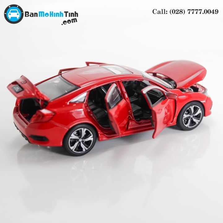 MÔ HÌNH HONDA CIVIC RED 1:32 JACKIE KIM