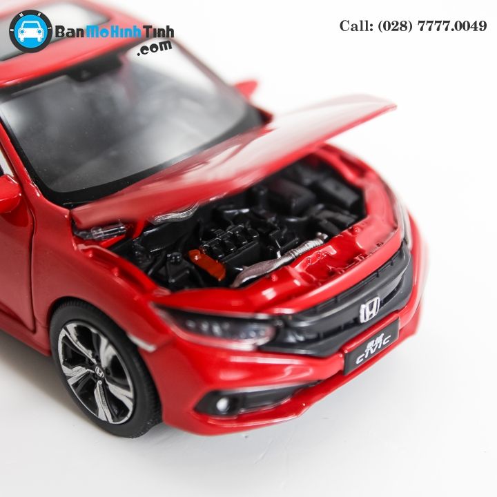 MÔ HÌNH HONDA CIVIC RED 1:32 JACKIE KIM