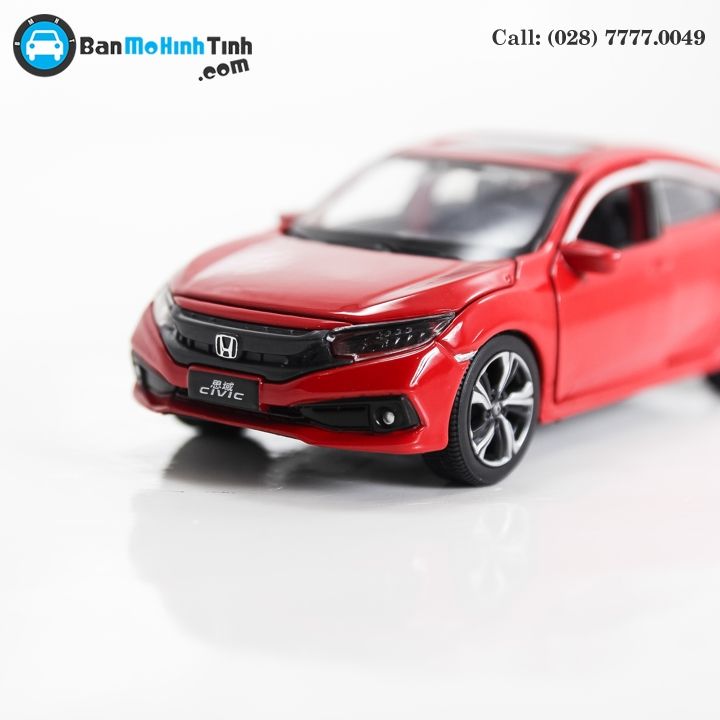 MÔ HÌNH HONDA CIVIC RED 1:32 JACKIE KIM