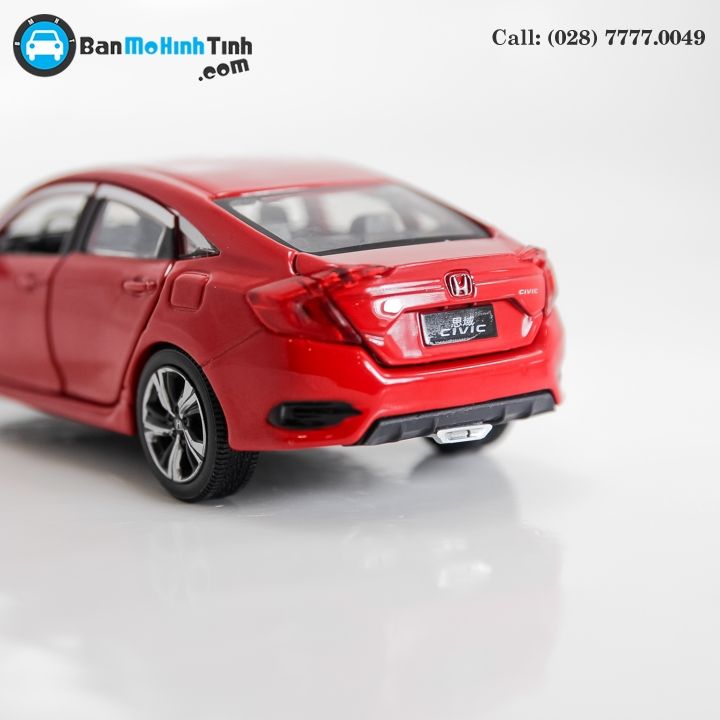 MÔ HÌNH HONDA CIVIC RED 1:32 JACKIE KIM