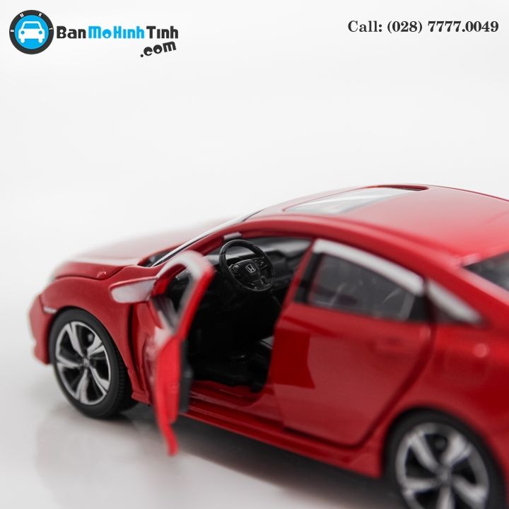 MÔ HÌNH HONDA CIVIC RED 1:32 JACKIE KIM