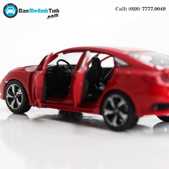 MÔ HÌNH HONDA CIVIC RED 1:32 JACKIE KIM