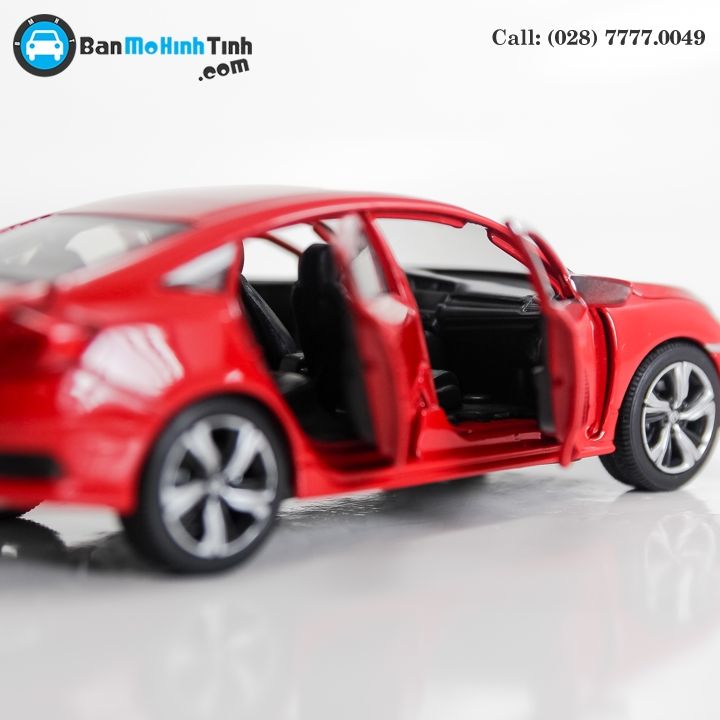 MÔ HÌNH HONDA CIVIC RED 1:32 JACKIE KIM