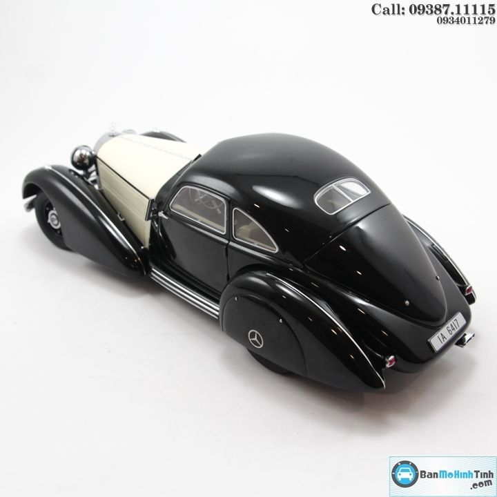 MÔ HÌNH MERCEDES 540K TYPE W24 BLACK/ WHITE 1:18