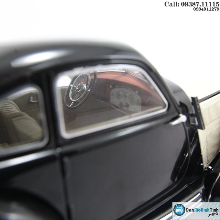 MÔ HÌNH MERCEDES 540K TYPE W24 BLACK/ WHITE 1:18