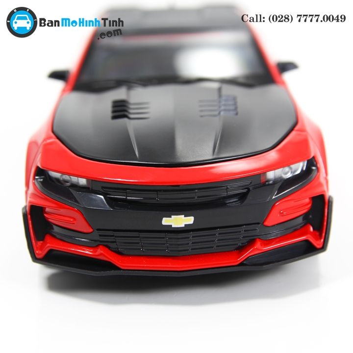 MÔ HÌNH CHELVOLET CAMARO ZL1 TRANSFORMERS BUMBLEBEE EDITION RED 1:24 DOUBLEHOUSES