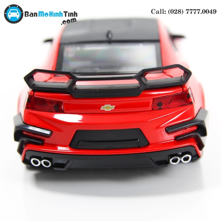 MÔ HÌNH CHELVOLET CAMARO ZL1 TRANSFORMERS BUMBLEBEE EDITION RED 1:24 DOUBLEHOUSES