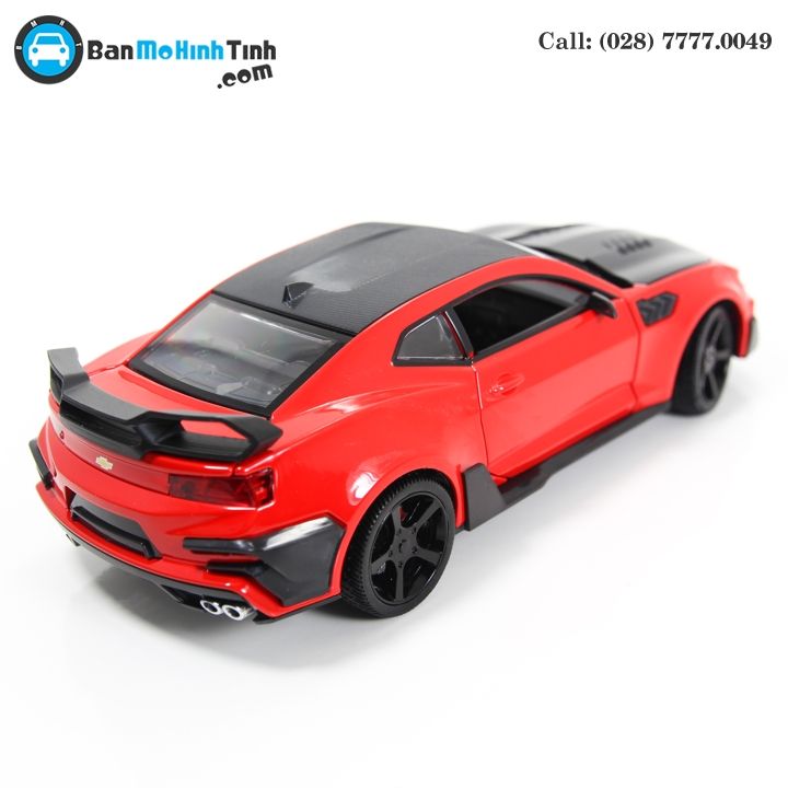 MÔ HÌNH CHELVOLET CAMARO ZL1 TRANSFORMERS BUMBLEBEE EDITION RED 1:24 DOUBLEHOUSES