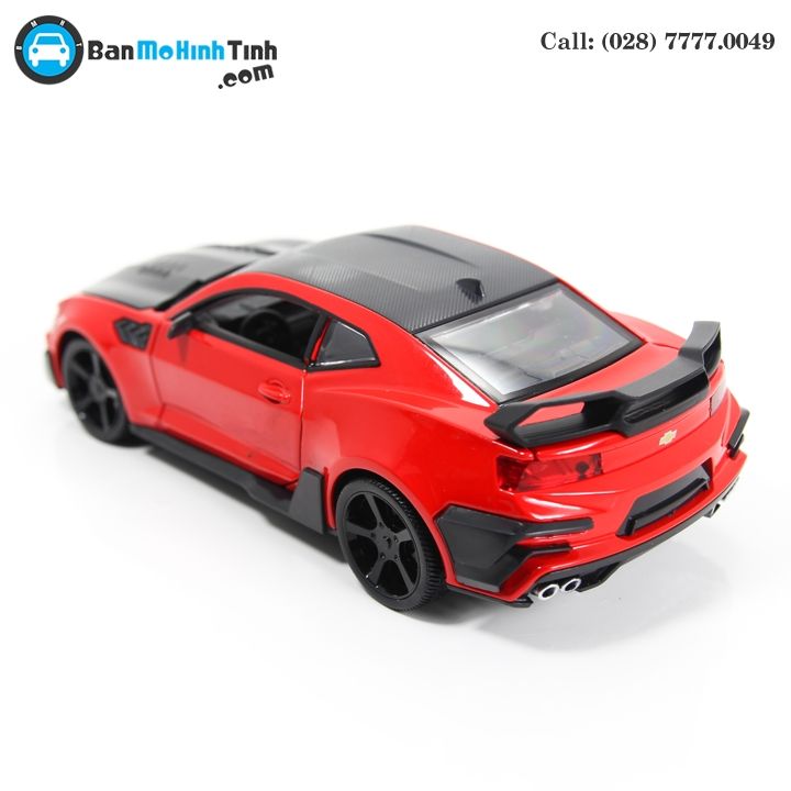 MÔ HÌNH CHELVOLET CAMARO ZL1 TRANSFORMERS BUMBLEBEE EDITION RED 1:24 DOUBLEHOUSES