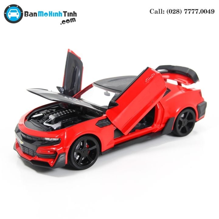 MÔ HÌNH CHELVOLET CAMARO ZL1 TRANSFORMERS BUMBLEBEE EDITION RED 1:24 DOUBLEHOUSES