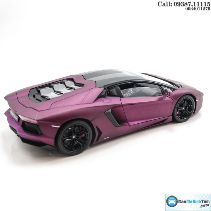 MÔ HÌNH LAMBORGHINI AVENTADOR LP700 PURPLE 1:18 WELLY-FX