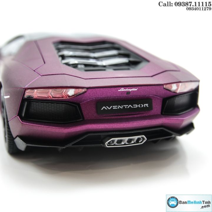 MÔ HÌNH LAMBORGHINI AVENTADOR LP700 PURPLE 1:18 WELLY-FX