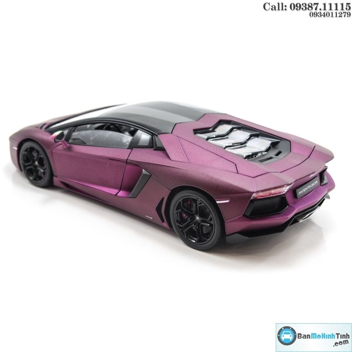 MÔ HÌNH LAMBORGHINI AVENTADOR LP700 PURPLE 1:18 WELLY-FX