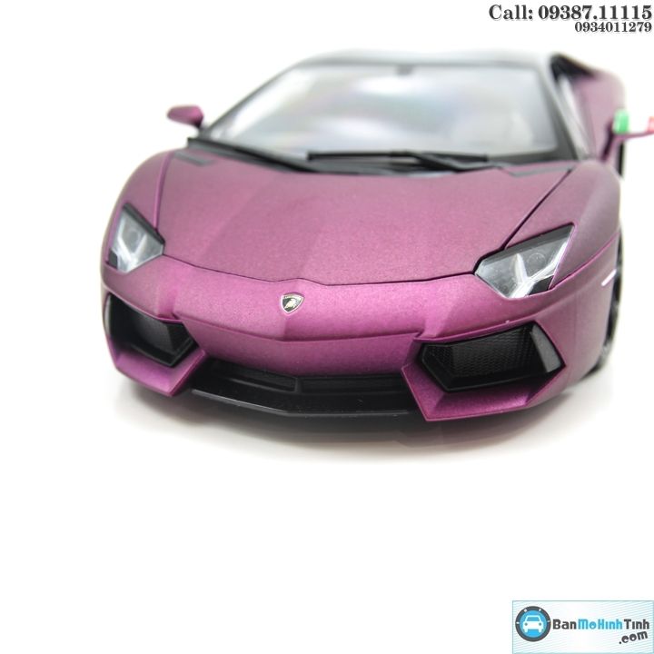MÔ HÌNH LAMBORGHINI AVENTADOR LP700 PURPLE 1:18 WELLY-FX