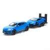 Mô hình xe Design Elite Transport - Lamborghini Urus + Huracan 1:24 Maisto Met Blue (1)