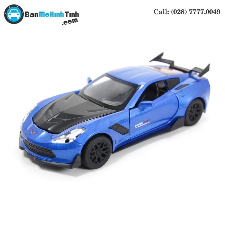 MÔ HÌNH CHELVOLET CORVETTE ZR1 BLUE 1:32 TYMODELS