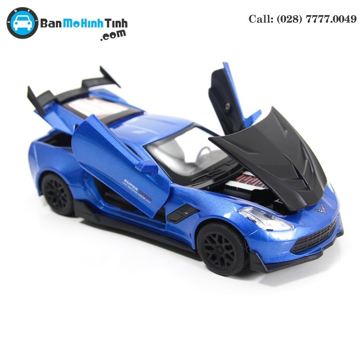 MÔ HÌNH CHELVOLET CORVETTE ZR1 BLUE 1:32 TYMODELS