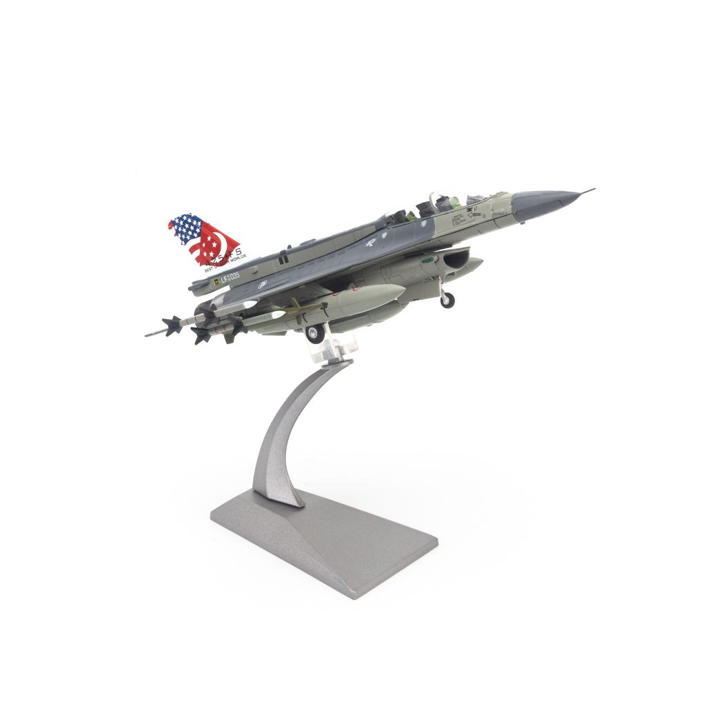 Mô hình máy bay quân sự General Dynamics F-16D Fighting Falcon US Air Force 1:100 JL Models