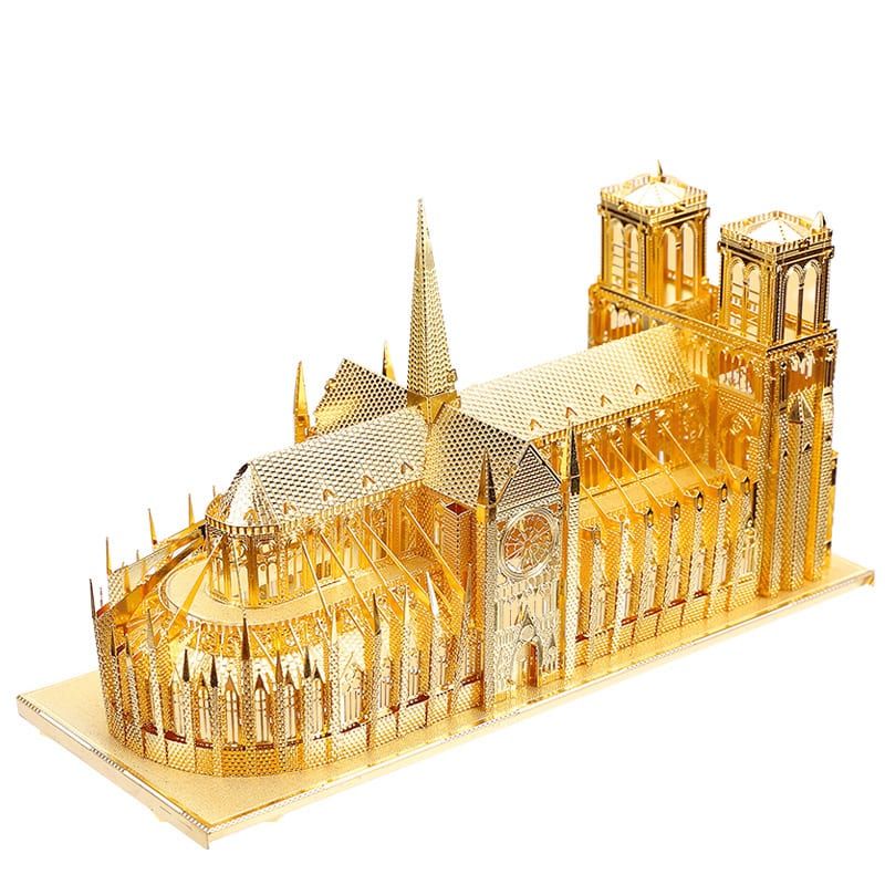 Mô hình nhà thờ Đức Bà Paris Notre Dame De Paris lắp ráp kim loại 3D – Piececool MP384