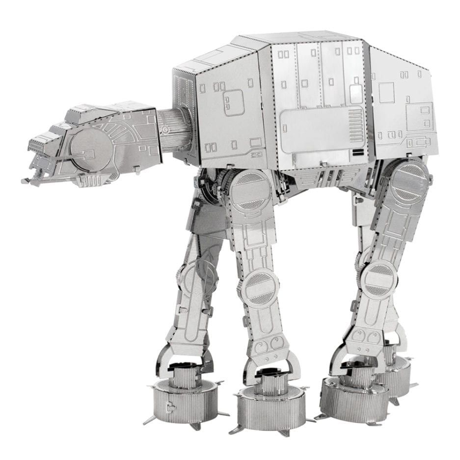 Mô hình kim loại lắp ráp 3D IMPerial AT-AT (Silver) - Metal Works MP062