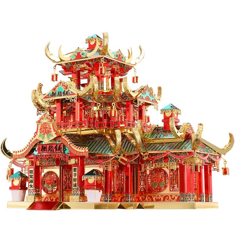 Mô hình kim loại lắp ráp 3D Rouge Shop (Tiệm Son Phấn) (Mixed Color) - Piececool MP867