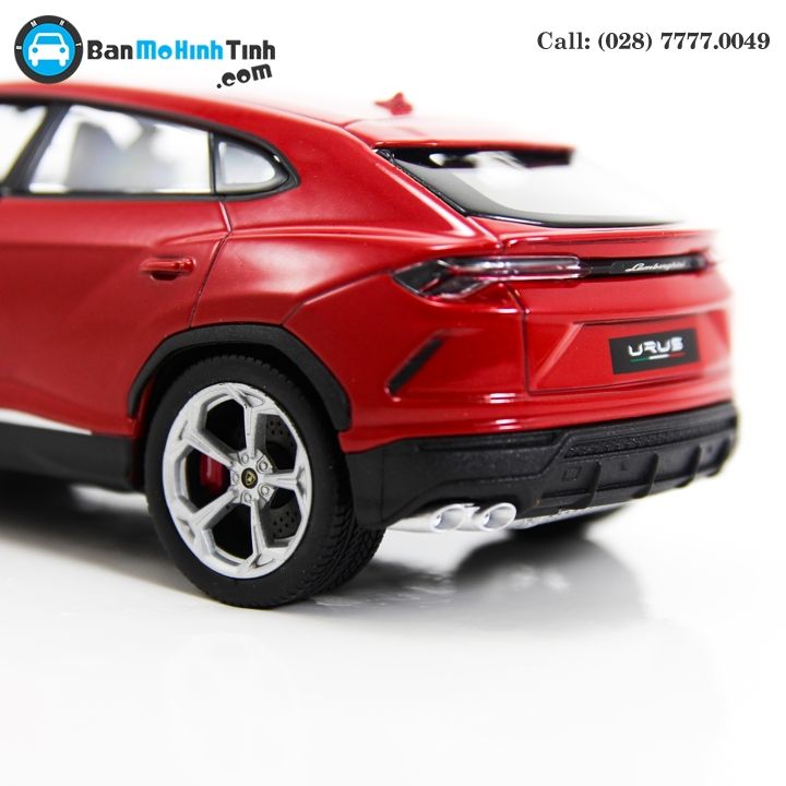 MÔ HÌNH LAMBORGHINI URUS RED 1:24 WELLY- 24094R