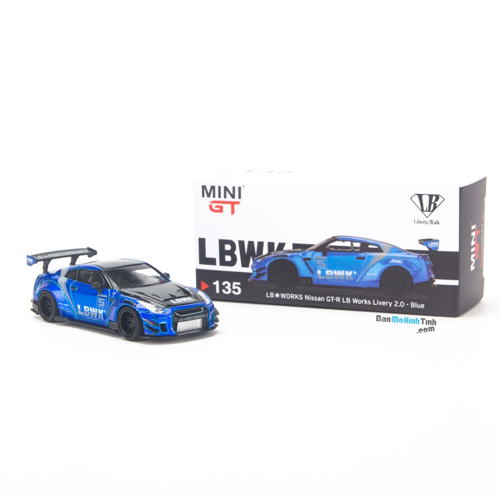 Mô hình xe Nissan GT-R R35 2009 Liberty Walk LB Works 1:64 MiniGT