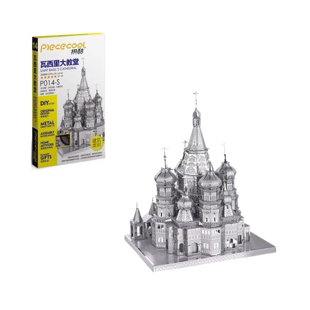 Mô hình nhà thờ chính toà Saint Basil lắp ráp kim loại 3D – Piececool MP438